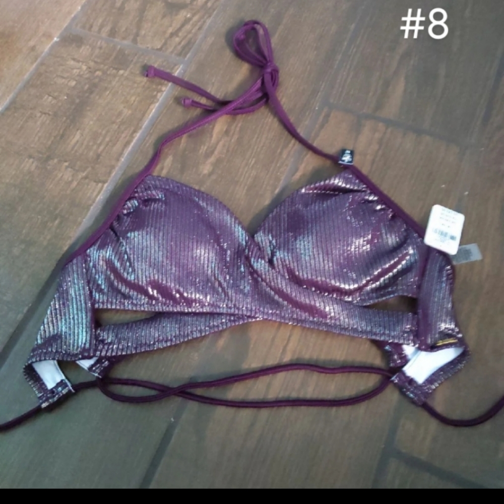 SOLD- Victoria's Secret PINK Burgundy wrap bikini